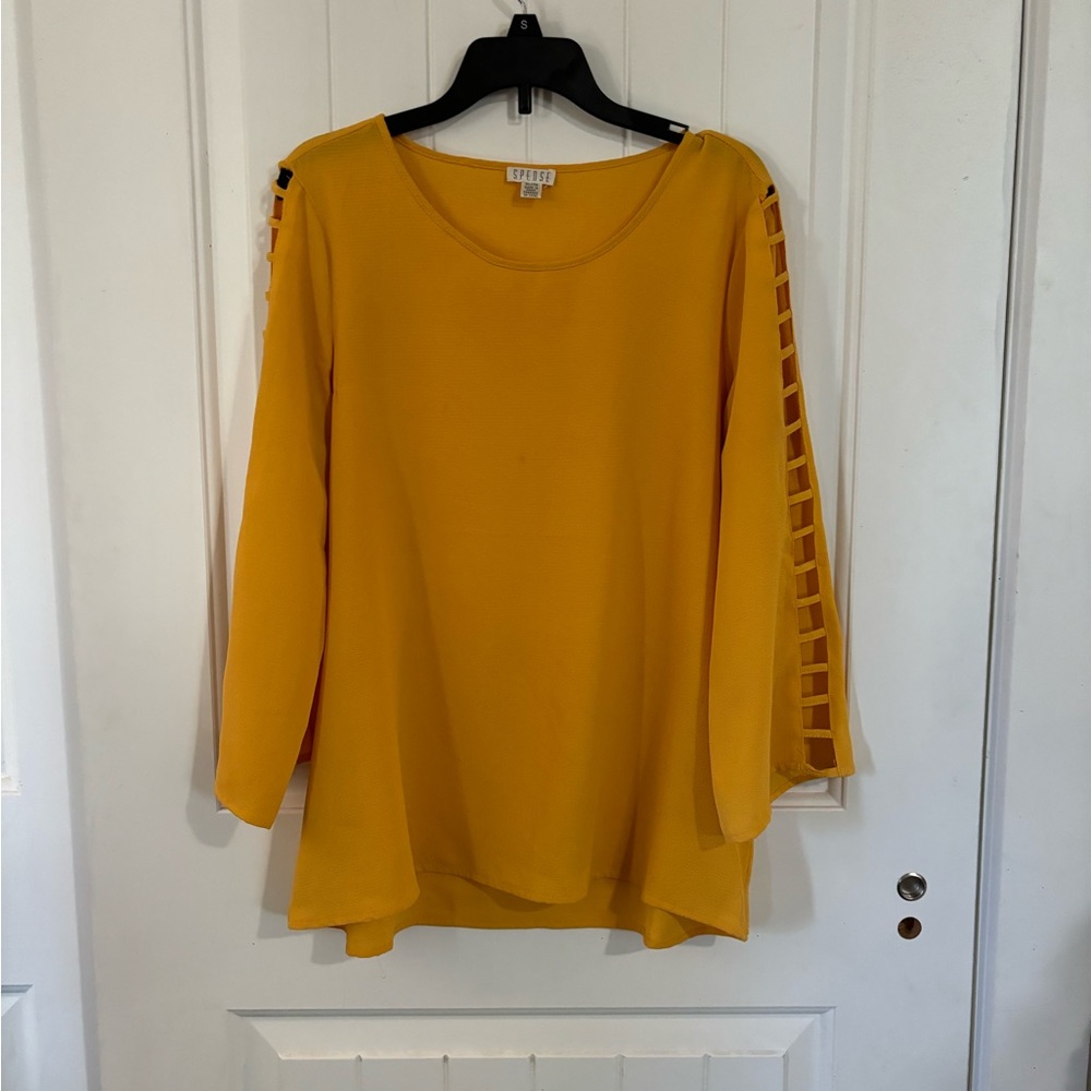 Spense Tunic Blouse yellow Size XL